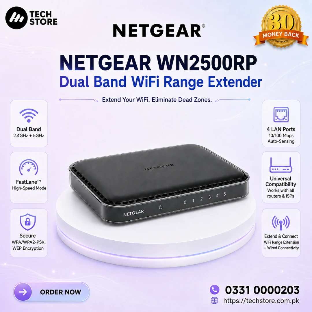 NETGEAR WN2500RP Dual Band WiFi Range Extender