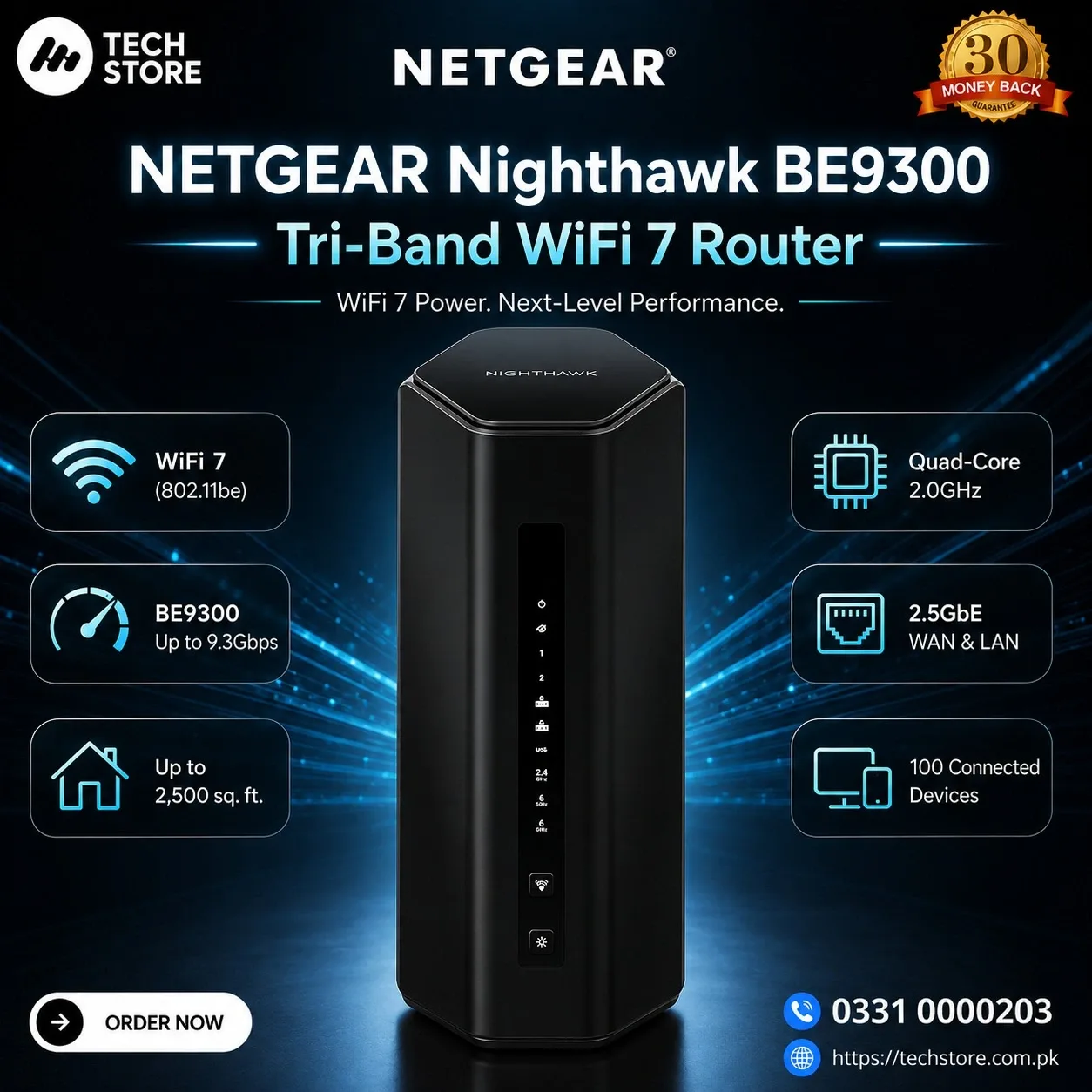 WiFi 7 Router BE9300 Nighthawk WiFi 7 Tri-Band Router Price in Pakistan