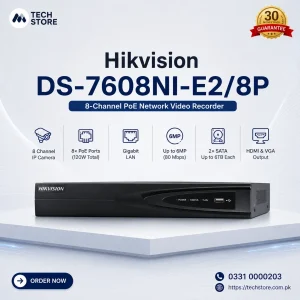 Hikvision DS-7608NI-E2/8P 8-Channel PoE Network Video Recorder