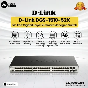 D-Link DGS-1510-52X 52-Port Gigabit Layer 2+ Smart Managed Switch