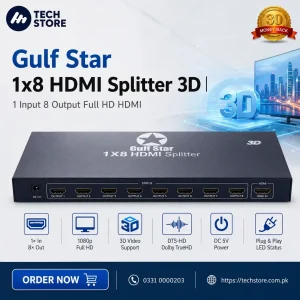 Gulf Star 1x8 HDMI Splitter 3D