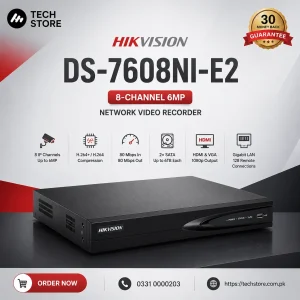 Hikvision DS-7608NI-E2 8-Channel 6MP Network Video Recorder