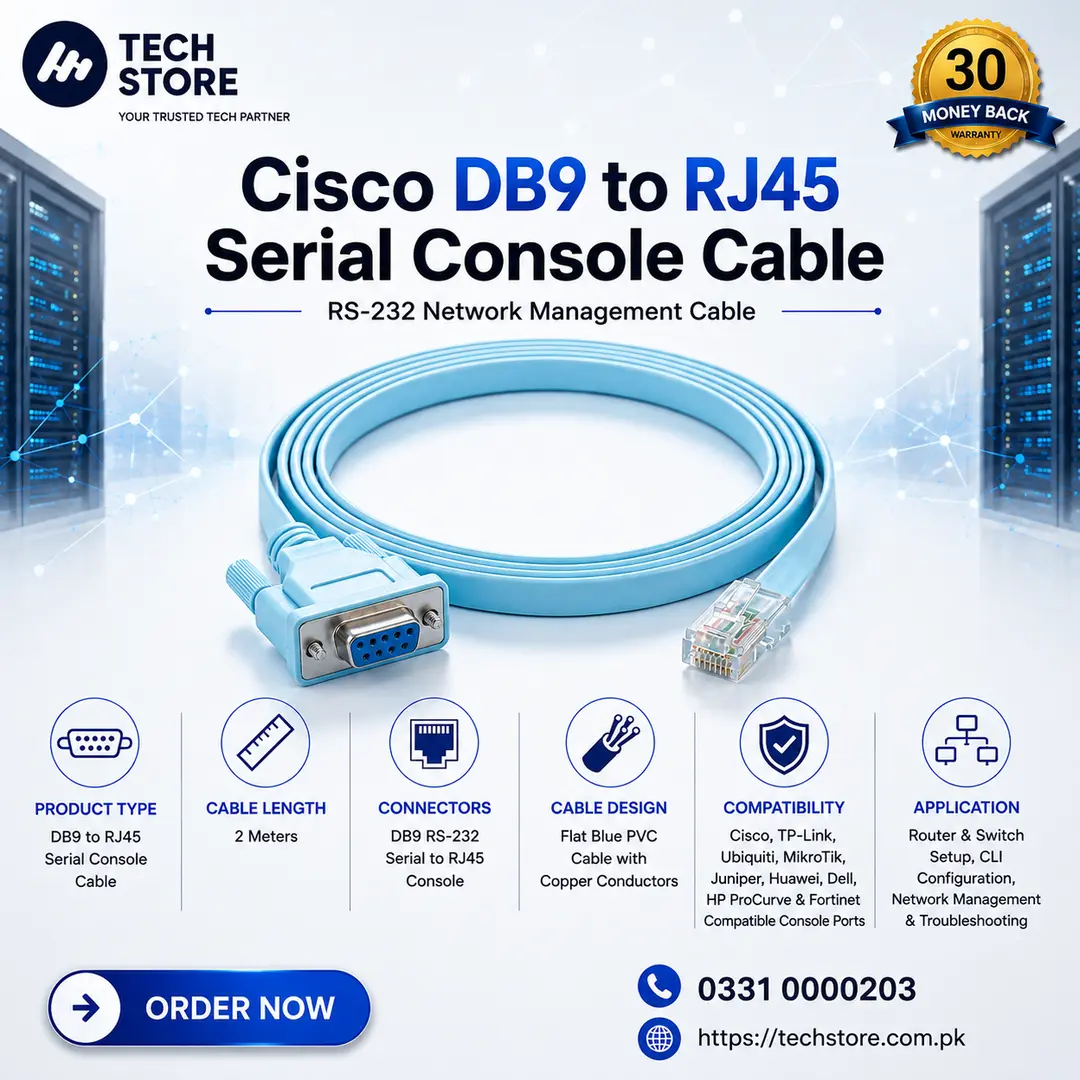 Cisco DB9 to RJ45 Serial Console Cable
