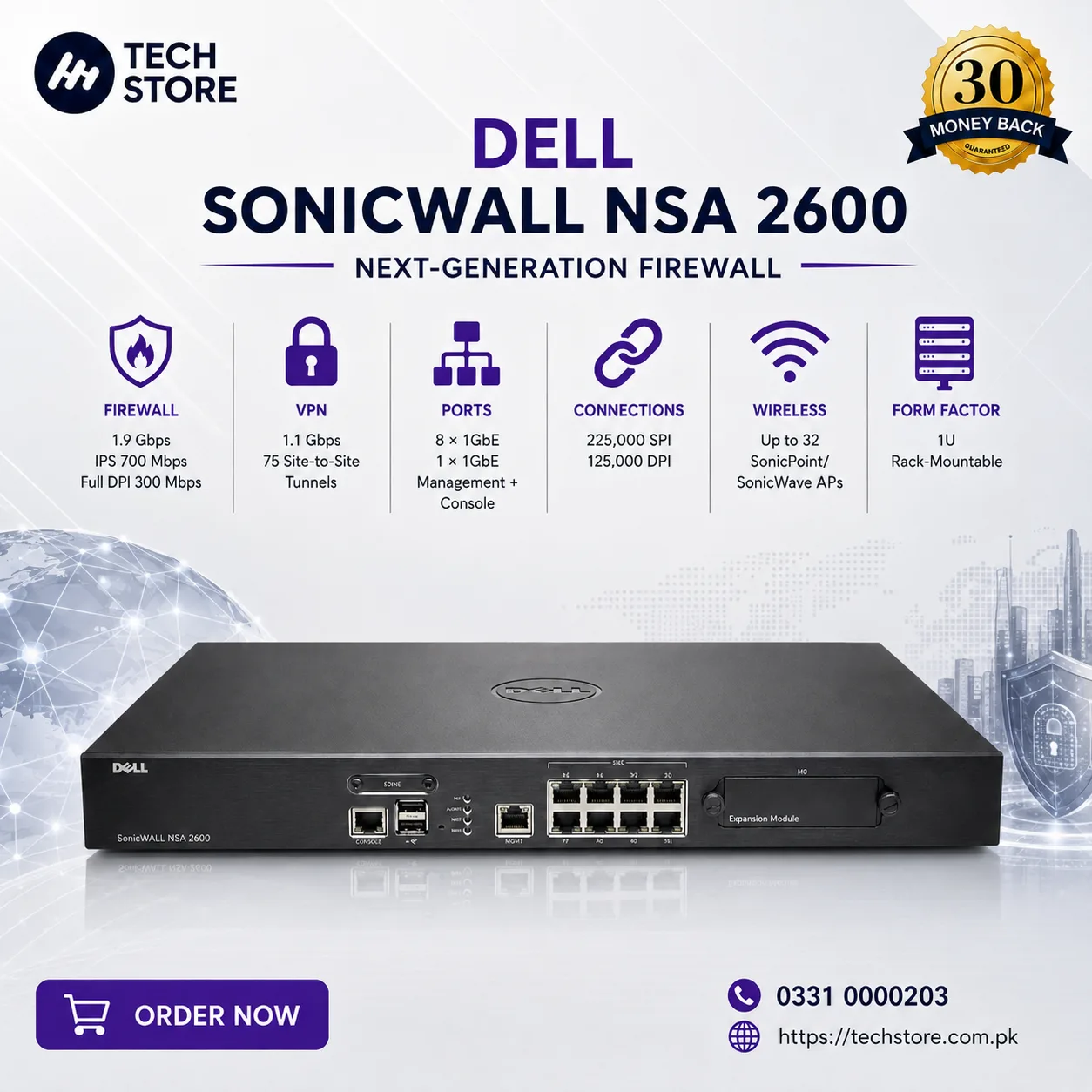 Dell SonicWall NSA 2600 Next-Generation Firewall