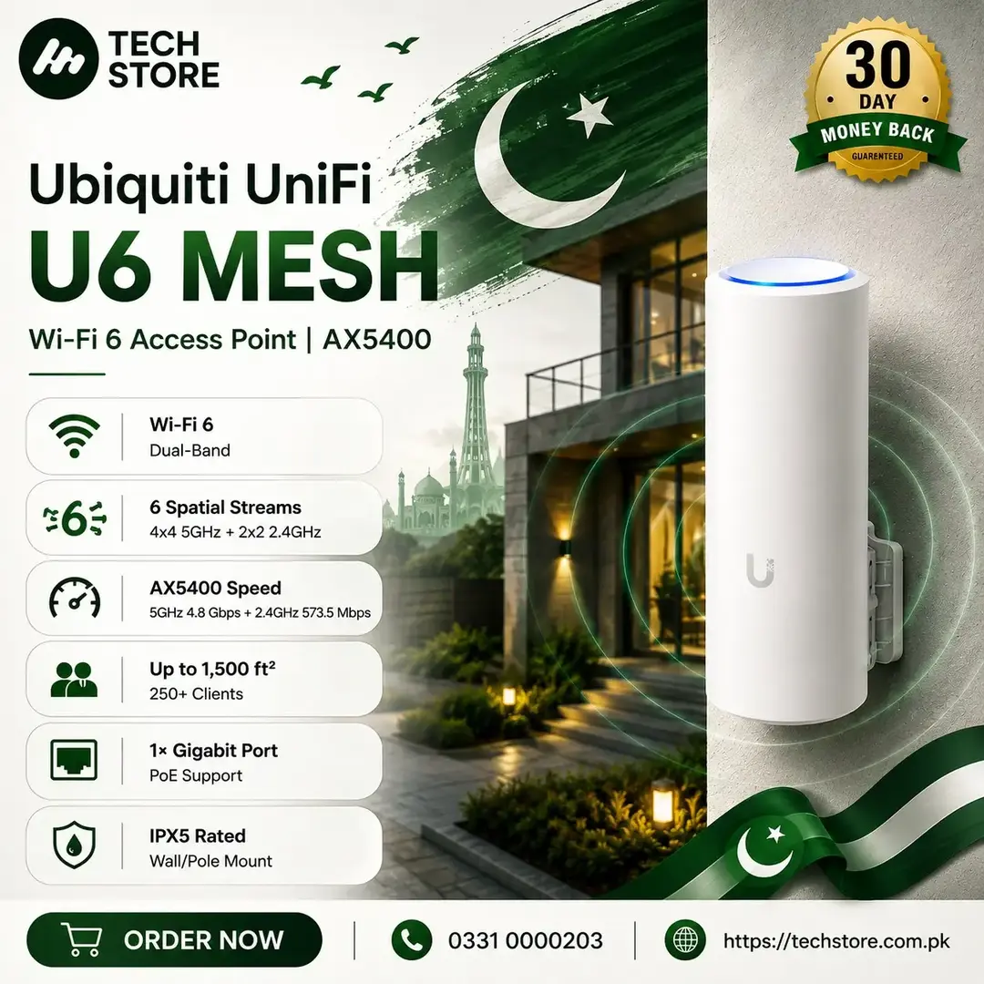 Ubiquiti UniFi U6 Mesh Wi-Fi 6 Access Point AX5400