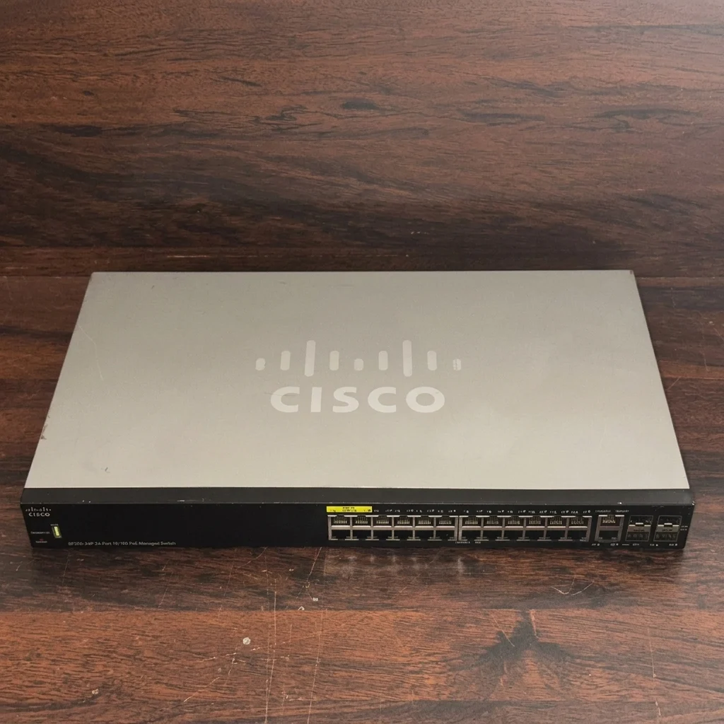 Cisco SF350-24P 24-Port 10/100 PoE+ Layer 3 Managed Switch