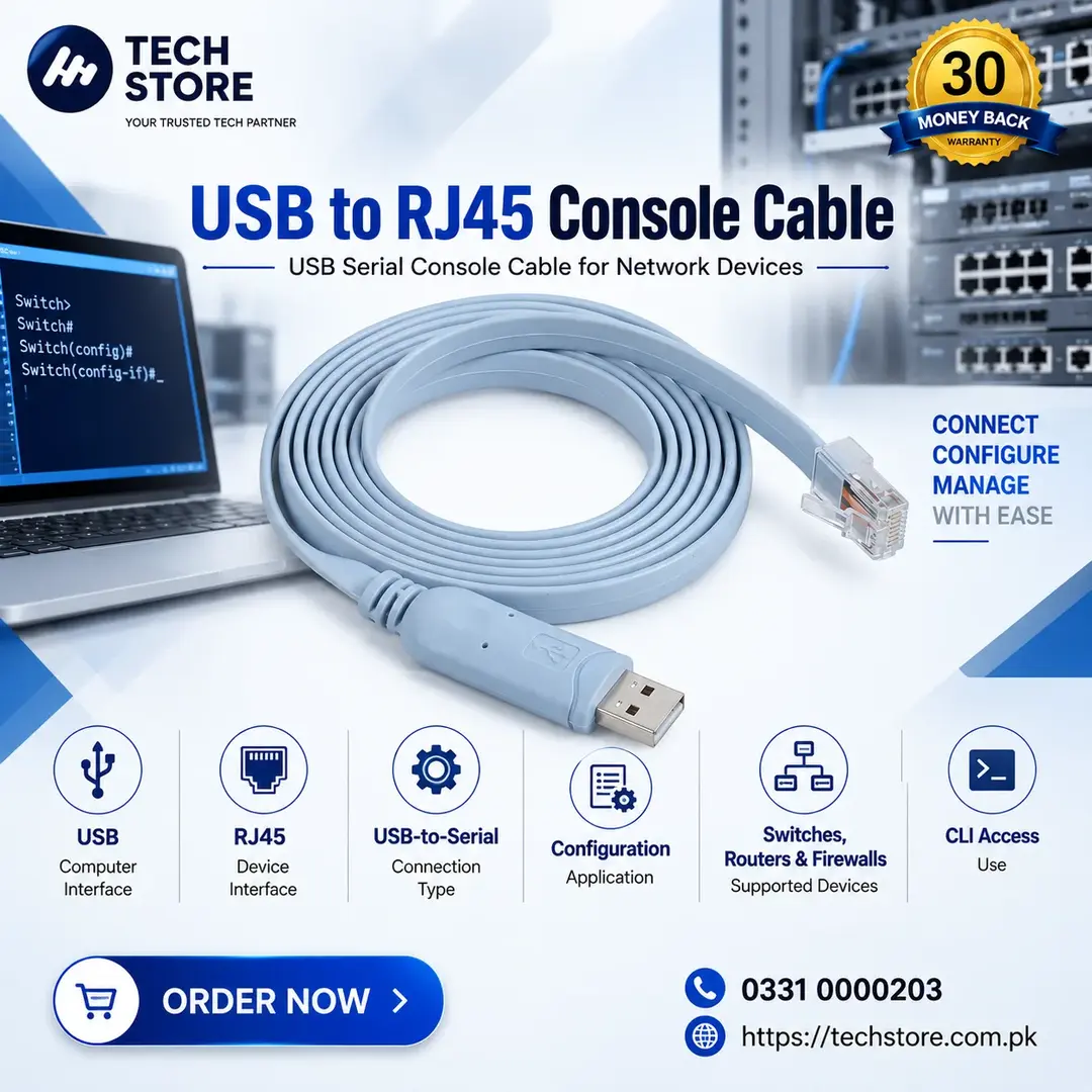 USB to RJ45 Console Cable
