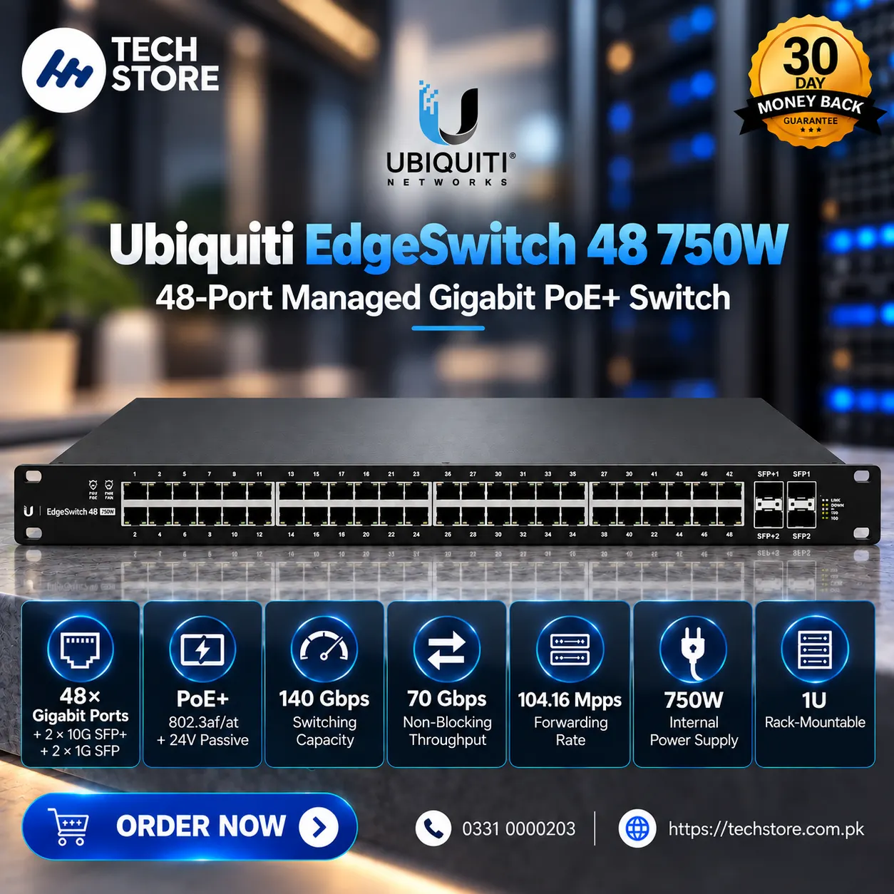 Ubiquiti EdgeSwitch 48 750W